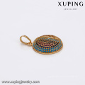 33084 Precio de promoción Xuping joyería de moda micro pave turquesa colgante de oro para las mujeres